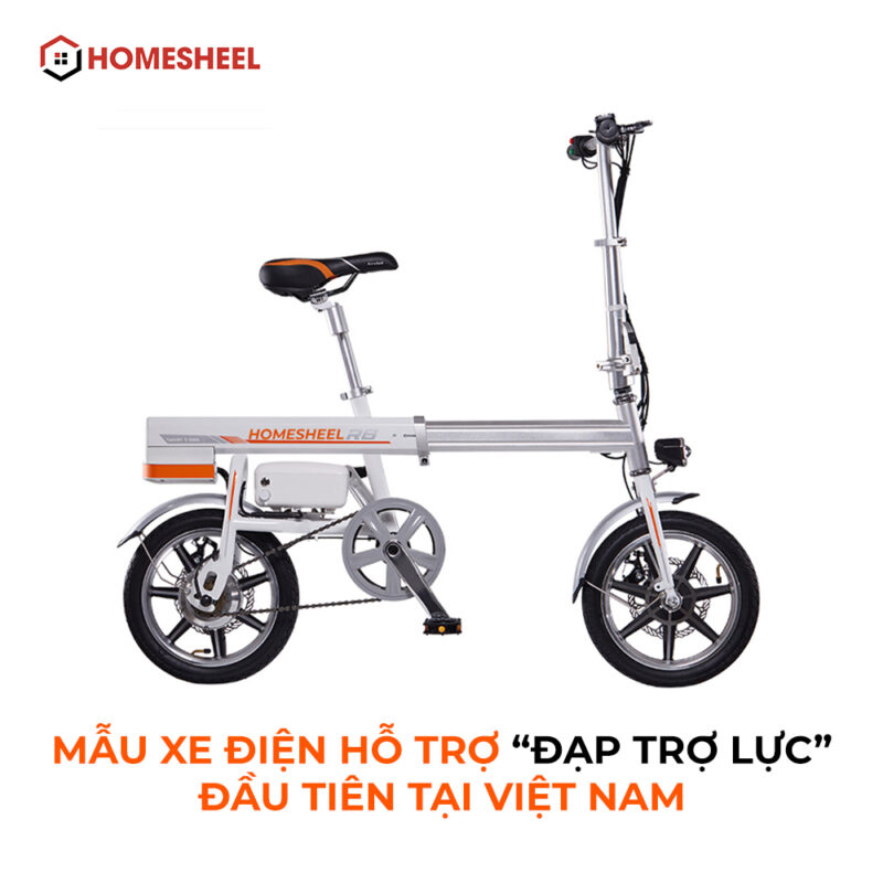 Xe đạp điện gấp gọn Homehsheel Airwheel R6 phiên bản trắng