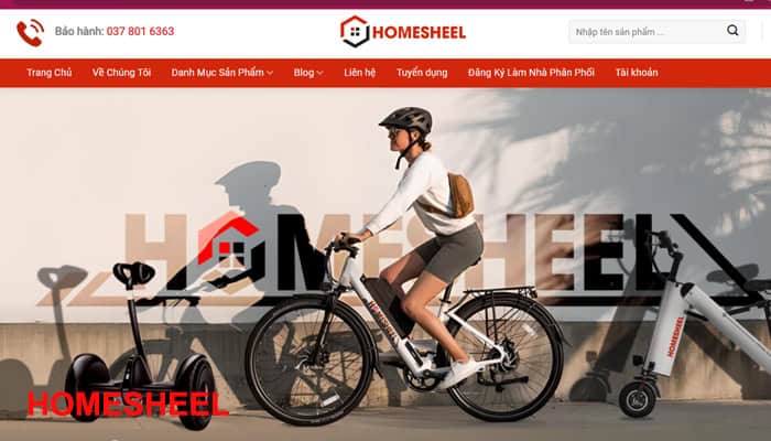 Website bán hàng Homesheel 