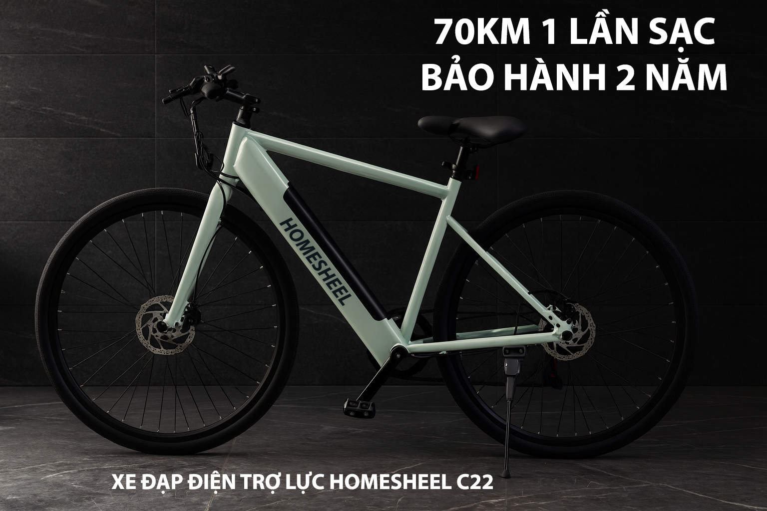 Xe đạp điện trợ lực Homesheel C22 (11)D