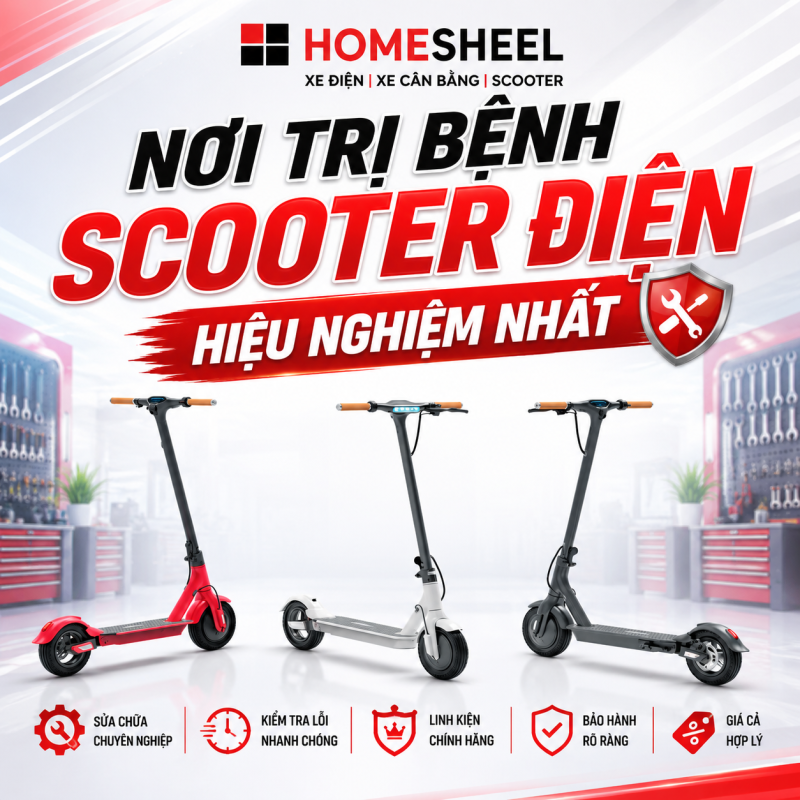 Nơi trị bệnh scooter điện hiệu nghiệm nhất tại HOMESHEEL TPHCM
