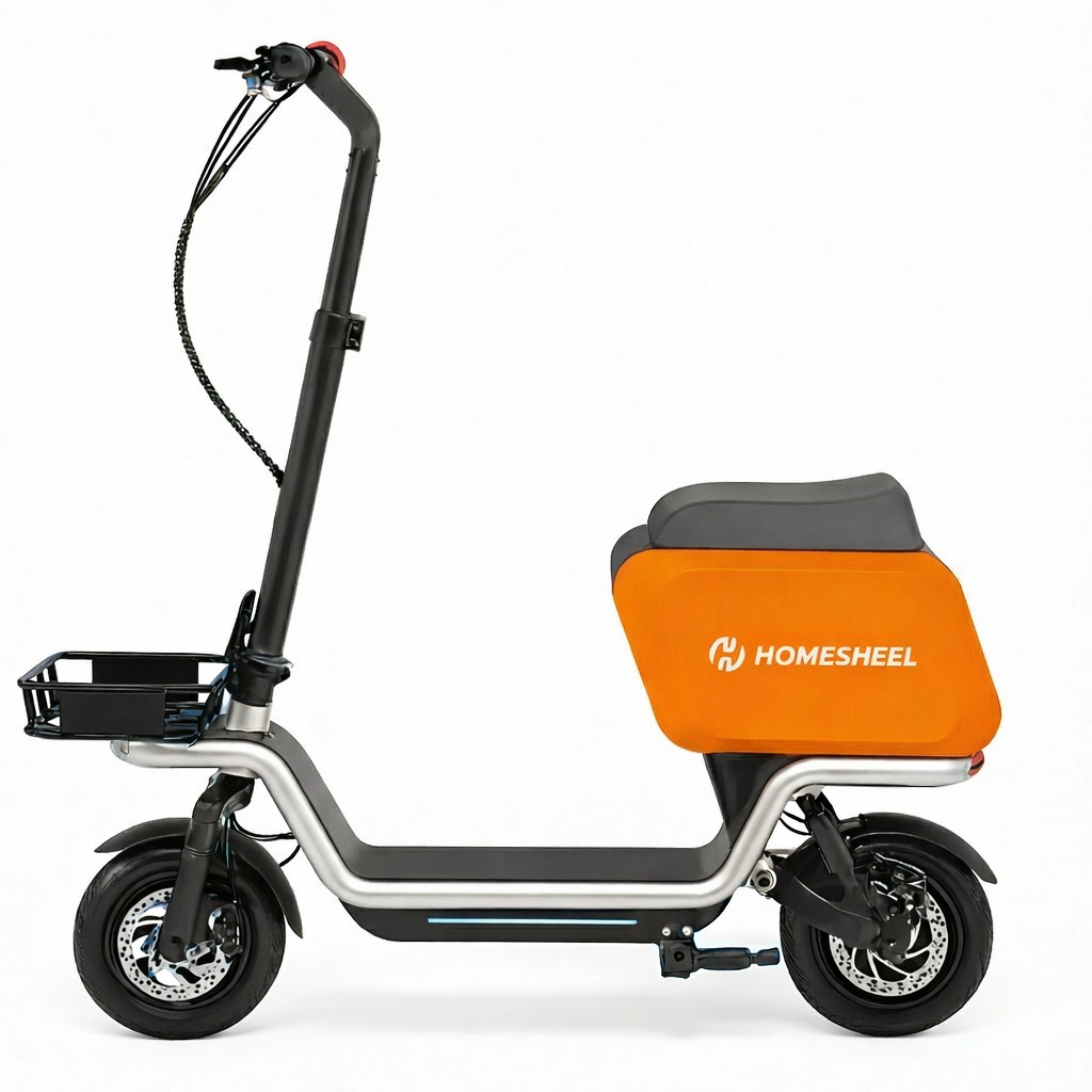 Scooter điện HOMESHEEL X10 thiết kế tiện lợi, thùng sau lớn, di chuyển linh hoạt trong đô thị