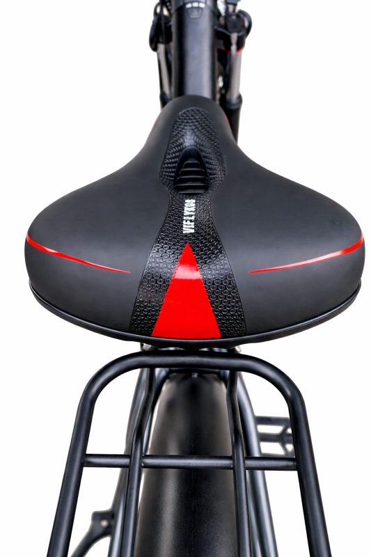 Xe đạp điện trợ lực HOMESHEEL C23 màu xám, thiết kế khung thấp, pin tháo rời, bánh lớn, phù hợp đi làm và dạo phố.