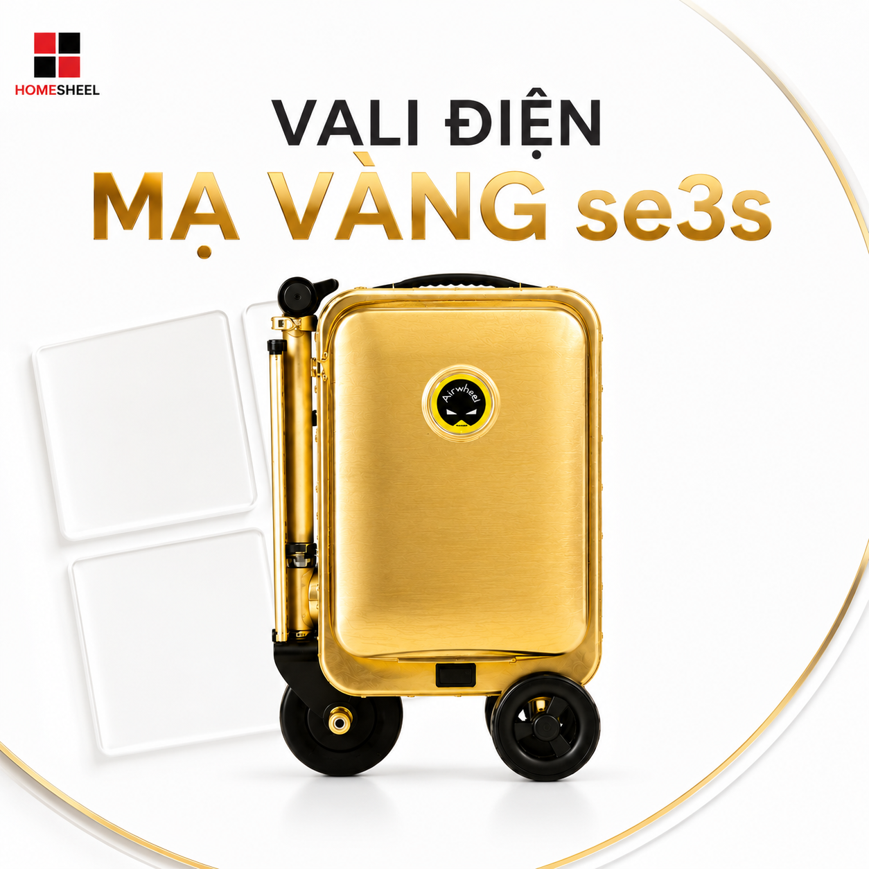 Vali điện mạ vàng Airwheel SE3S cao cấp chính hãng HOMESHEEL