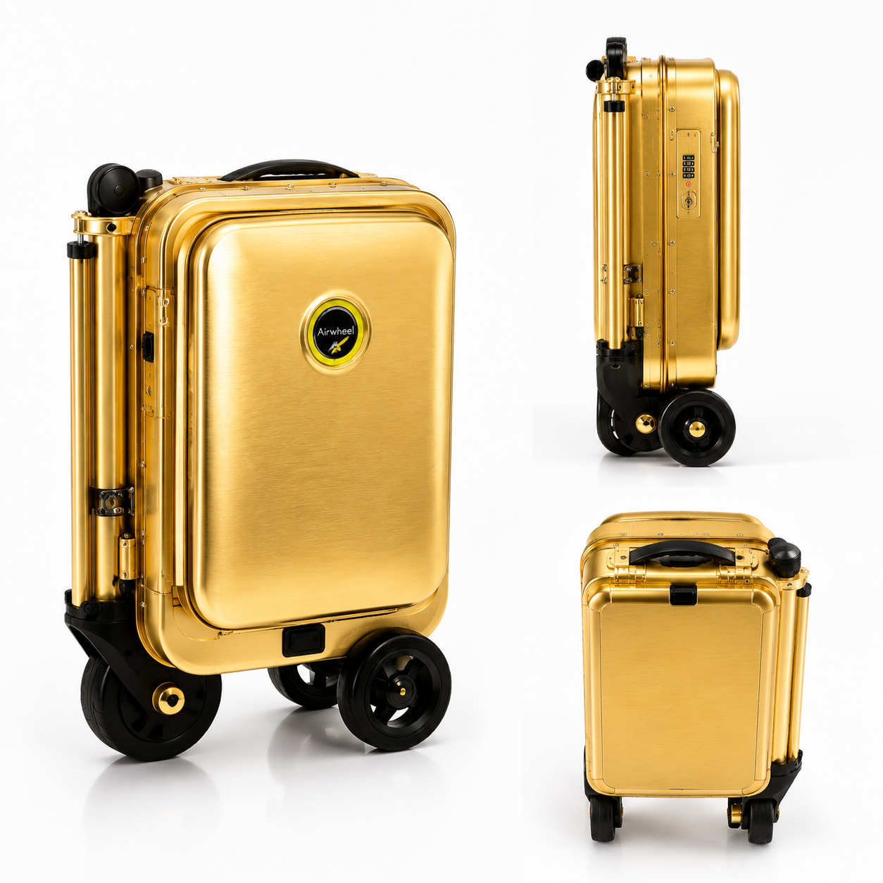 Vali điện mạ vàng Airwheel SE3S cao cấp nhiều góc nhìn Vali điện mạ vàng Airwheel SE3S cao cấp nhiều góc nhìn chính hãng HOMESHEEL