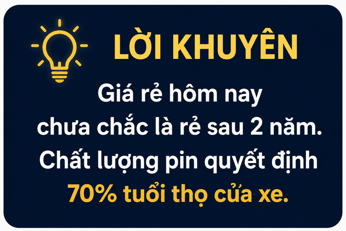 Lời khuyên chọn pin lithium chất lượng cho xe điện và scooter điện