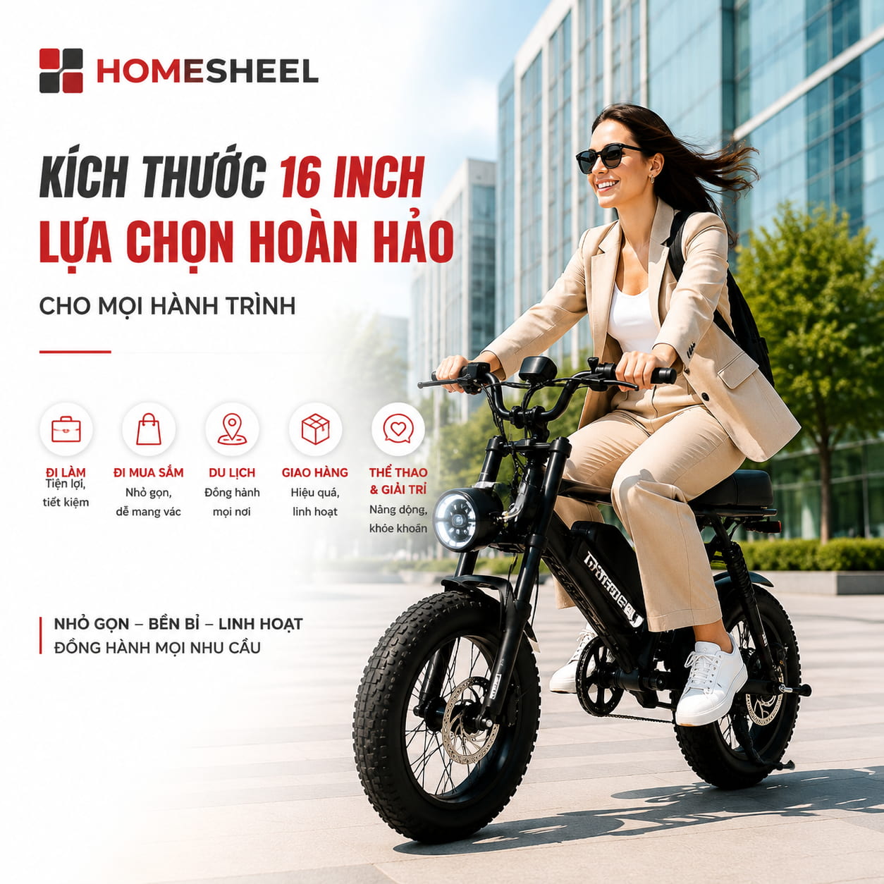 Xe đạp điện trợ lực HOMESHEEL AVDL A13 (1) N