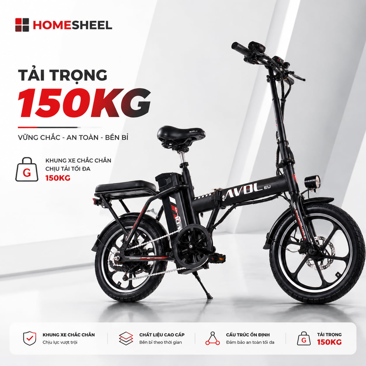 Xe đạp điện trợ lực Homesheel AVDL A10 (5)